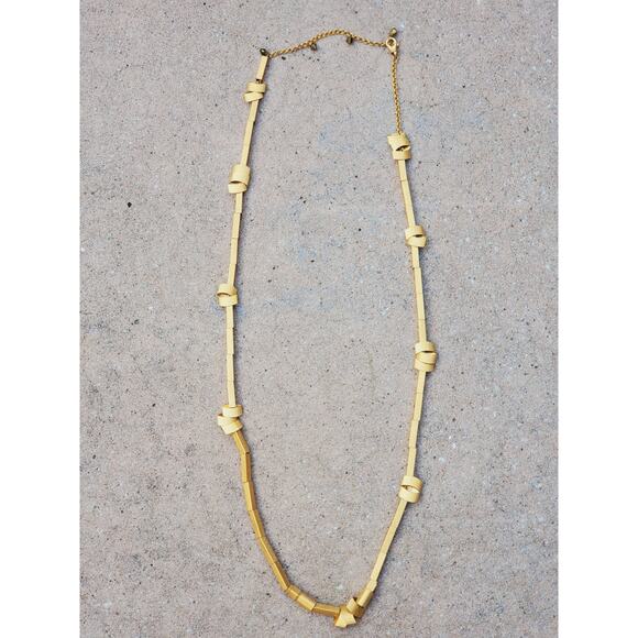 Chunky Gold Tone Geometric Statement Necklace – Layered Sculptural Boho Glam - Picture 3 of 14